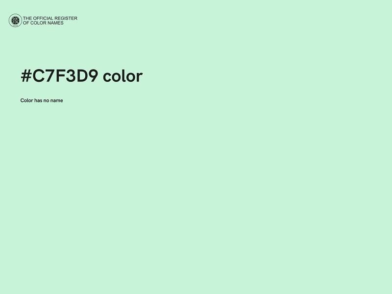 #C7F3D9 color image