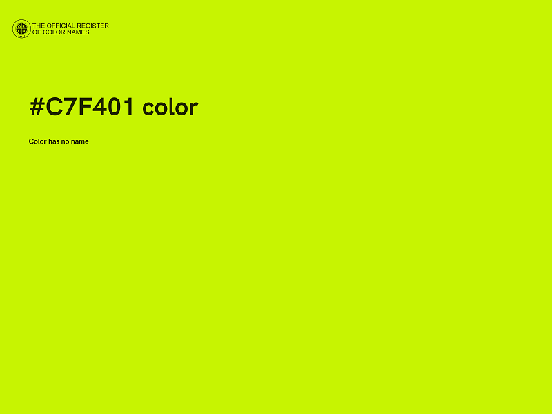 #C7F401 color image