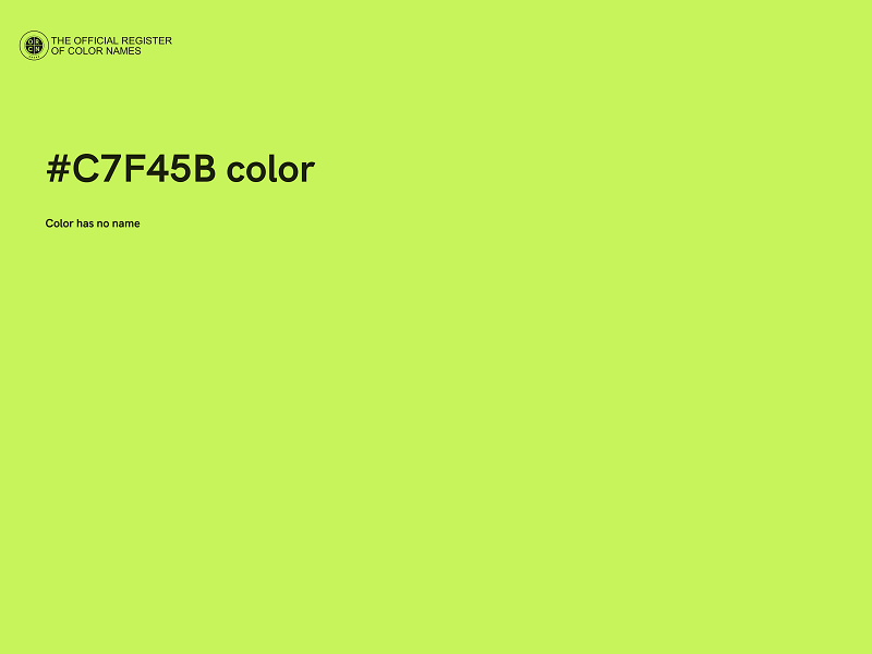 #C7F45B color image