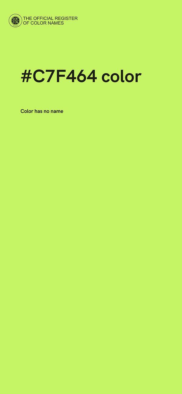#C7F464 color image