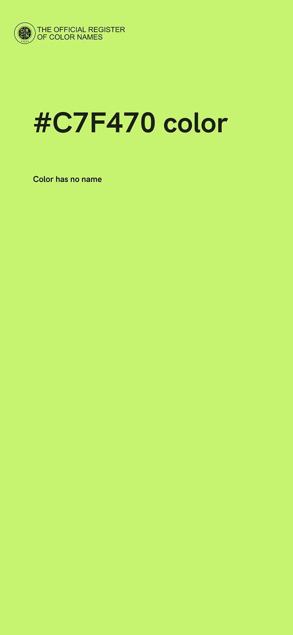 #C7F470 color image