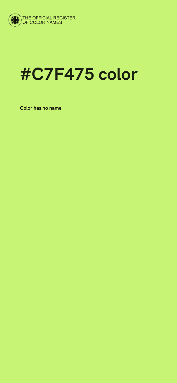 #C7F475 color image
