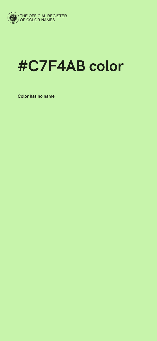 #C7F4AB color image
