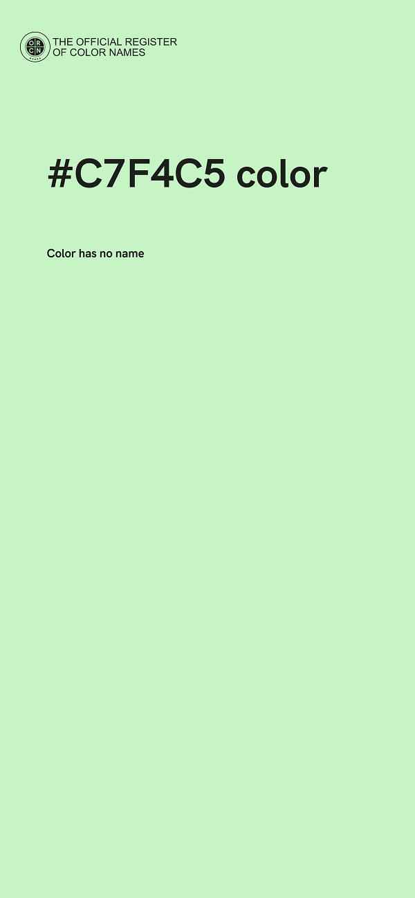 #C7F4C5 color image