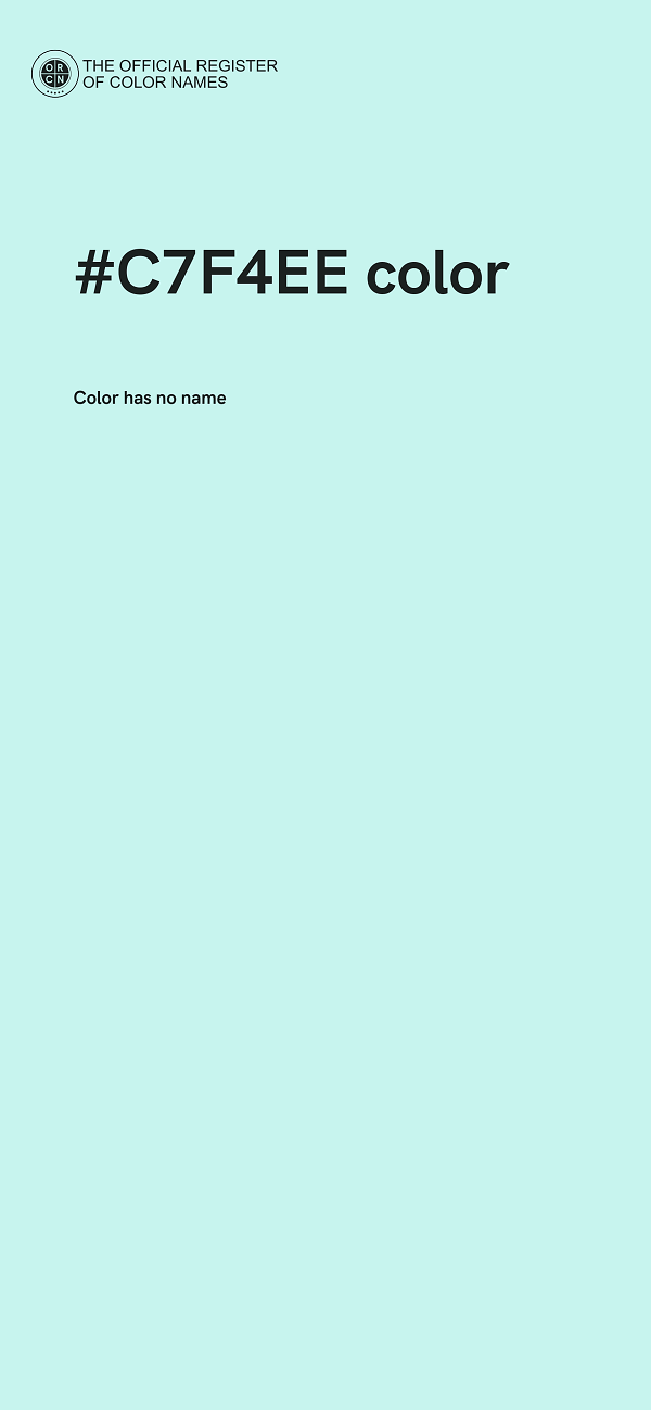 #C7F4EE color image
