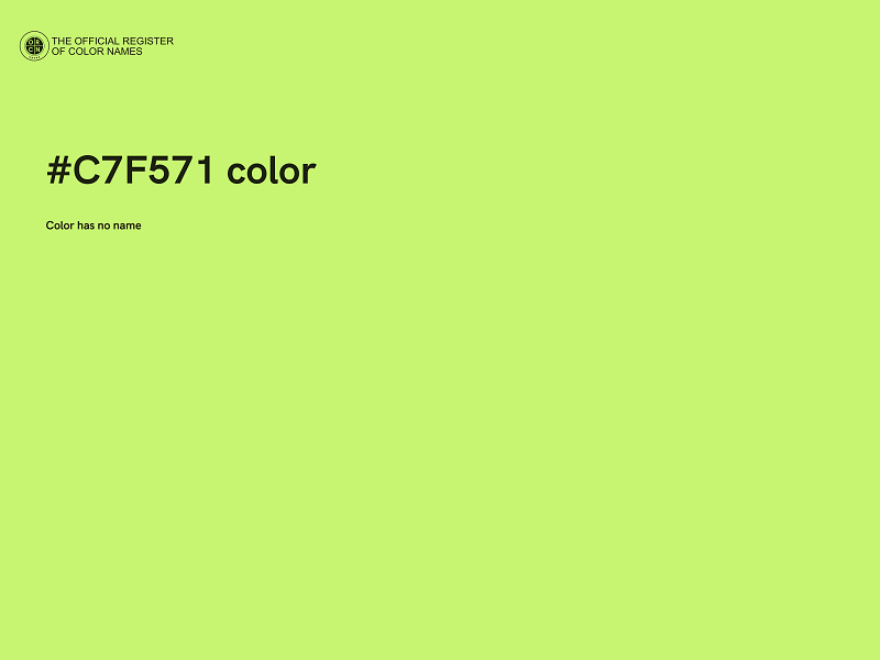 #C7F571 color image
