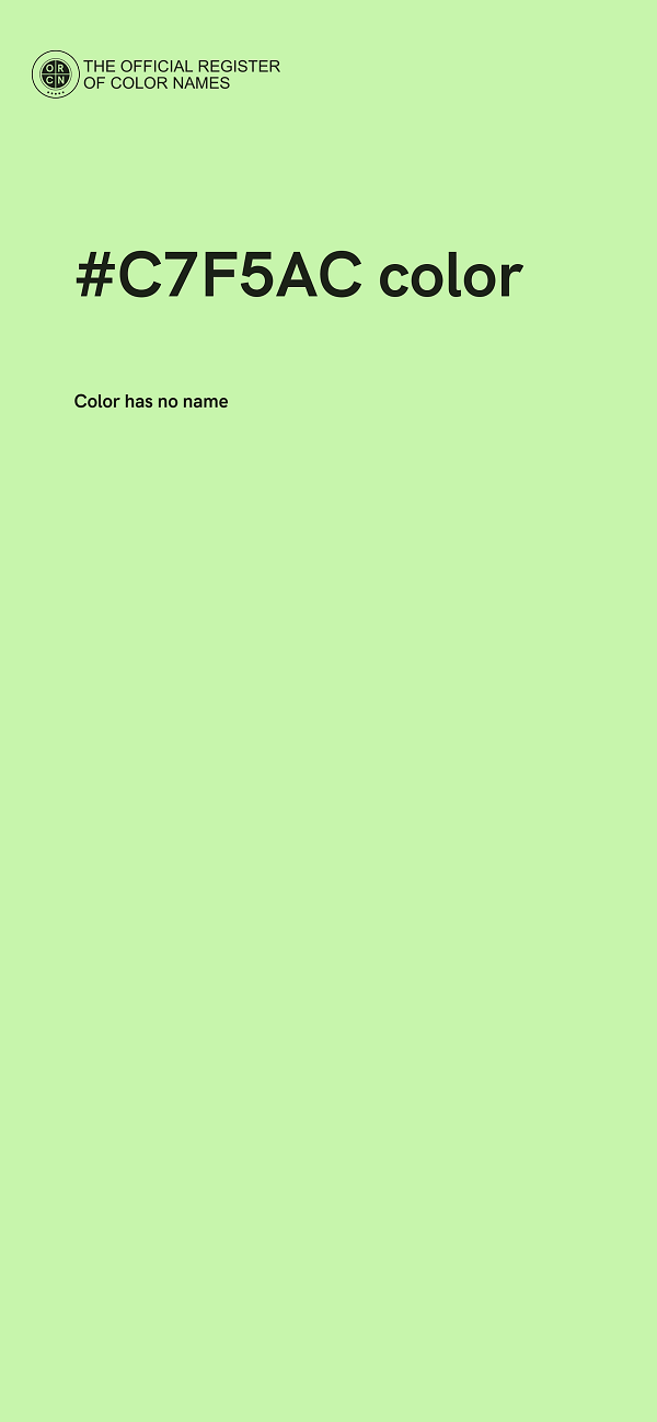 #C7F5AC color image