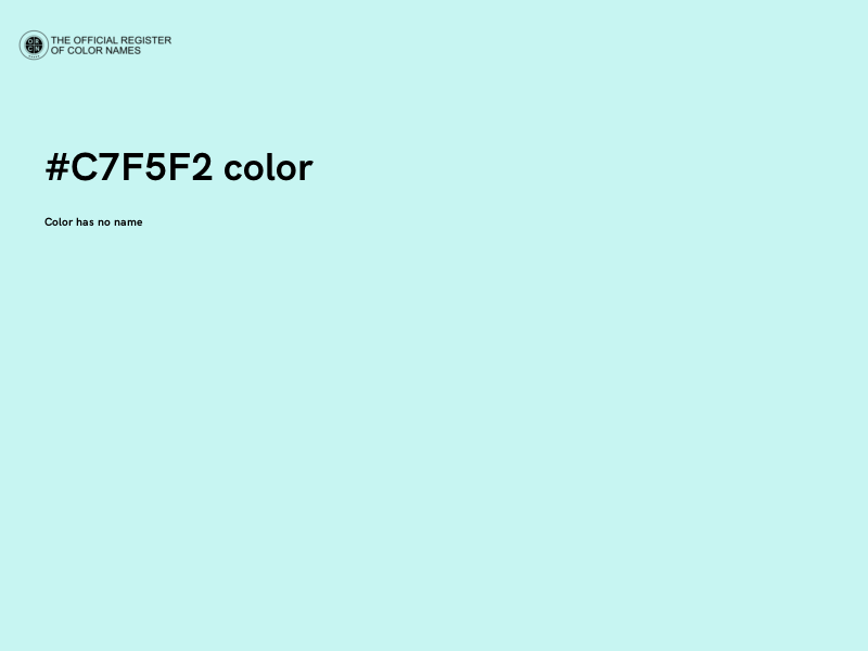 #C7F5F2 color image
