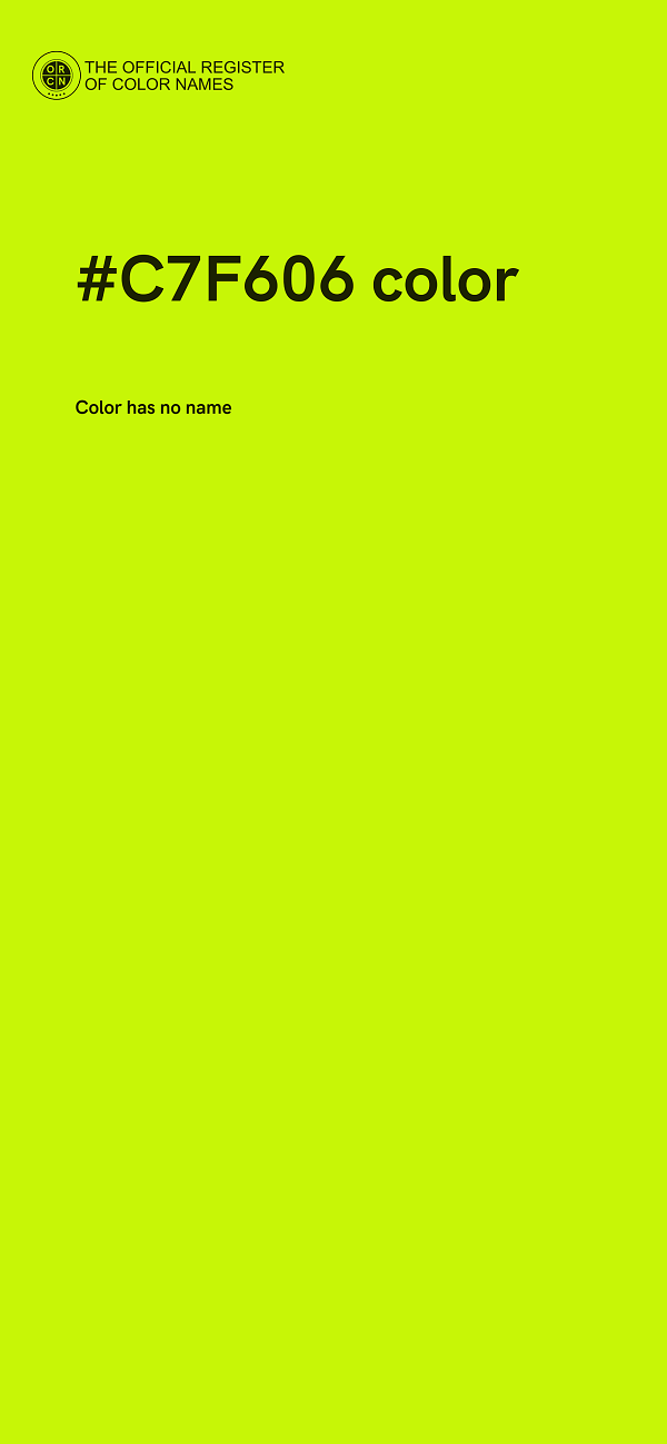 #C7F606 color image