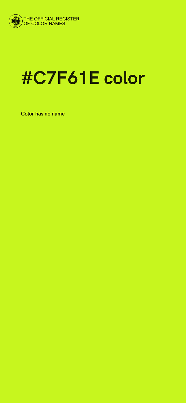 #C7F61E color image