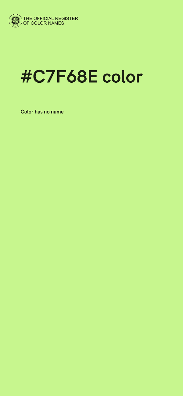 #C7F68E color image