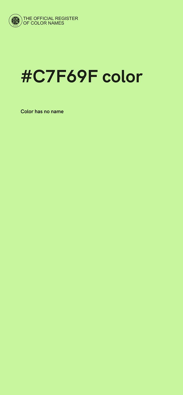 #C7F69F color image