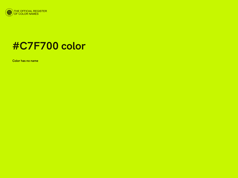 #C7F700 color image