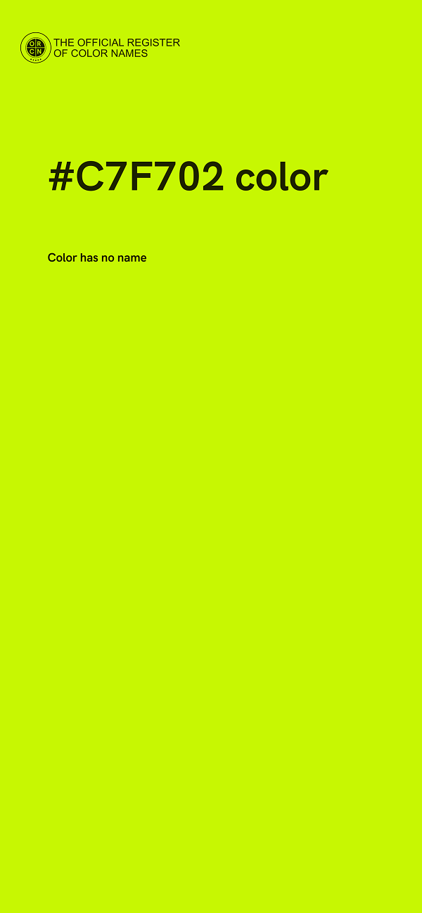 #C7F702 color image