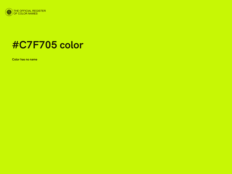 #C7F705 color image