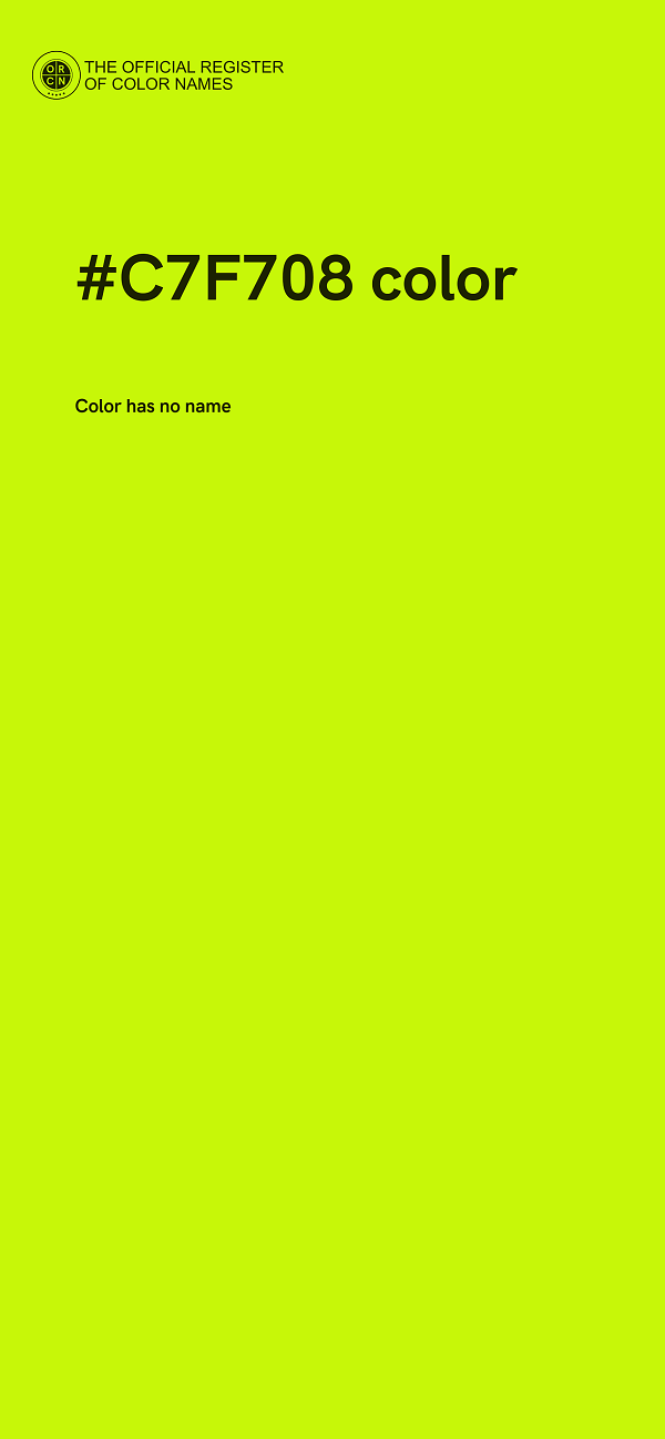 #C7F708 color image