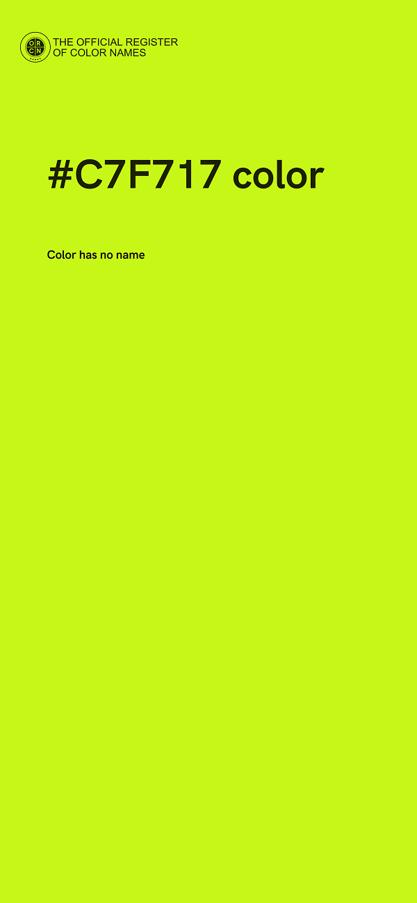 #C7F717 color image