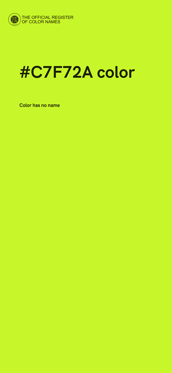 #C7F72A color image
