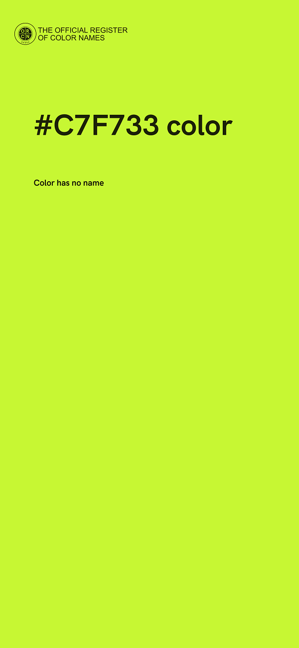 #C7F733 color image