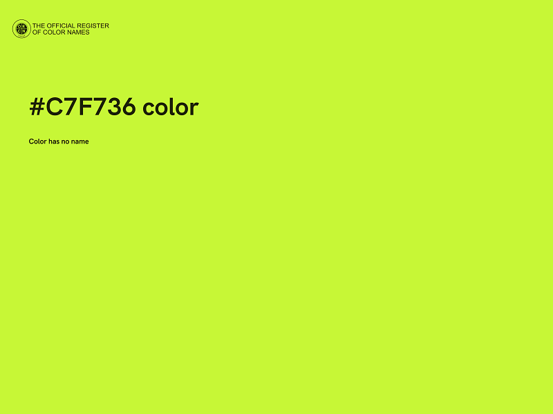 #C7F736 color image