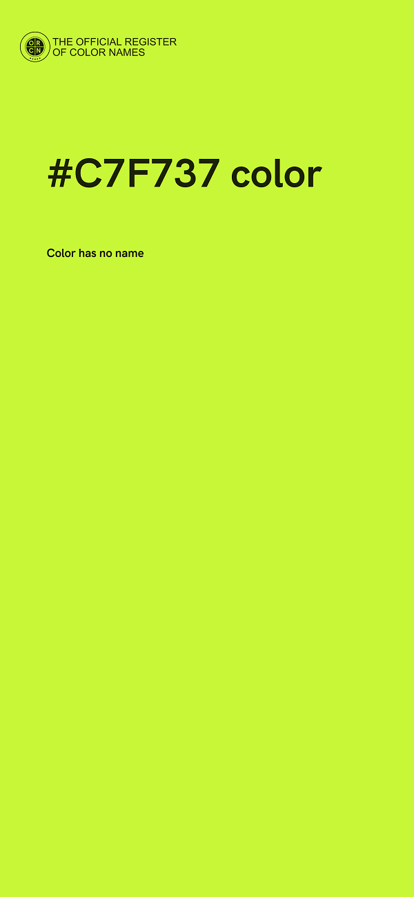 #C7F737 color image