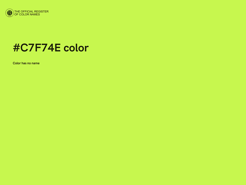 #C7F74E color image