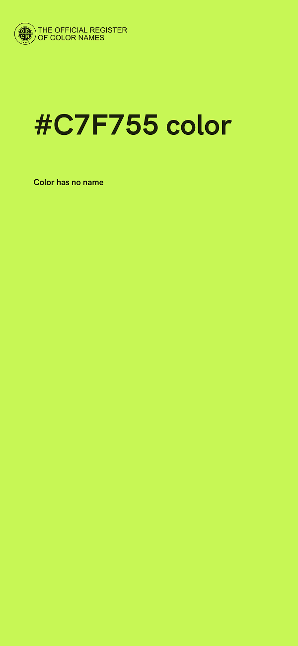 #C7F755 color image