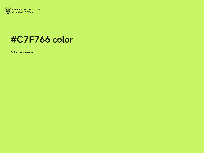 #C7F766 color image