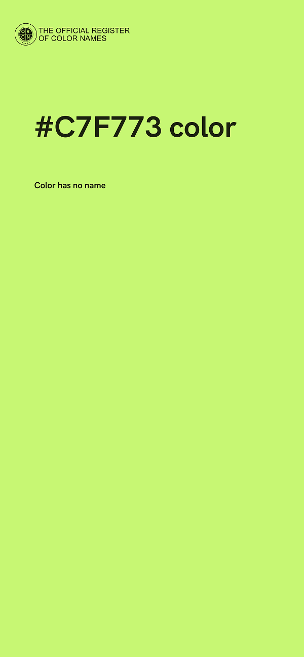 #C7F773 color image