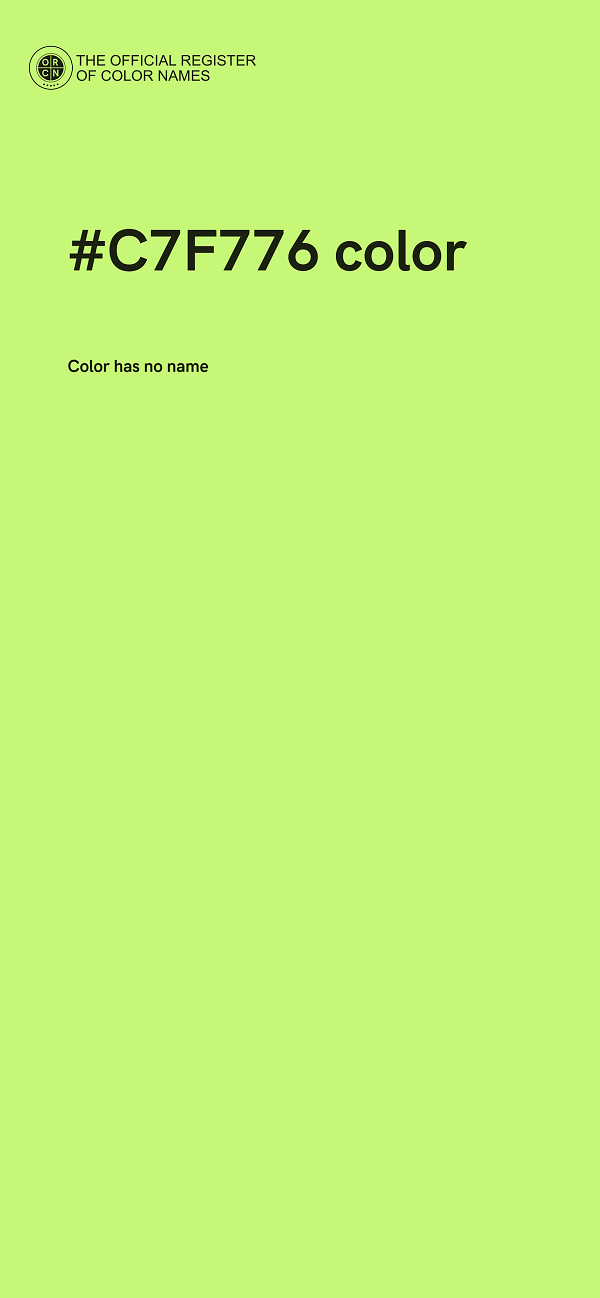 #C7F776 color image