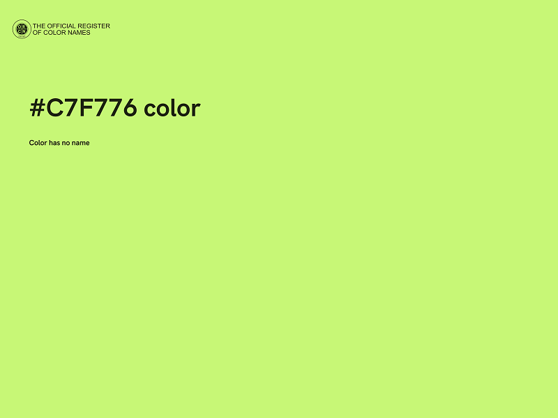 #C7F776 color image