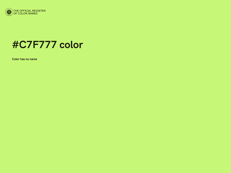 #C7F777 color image