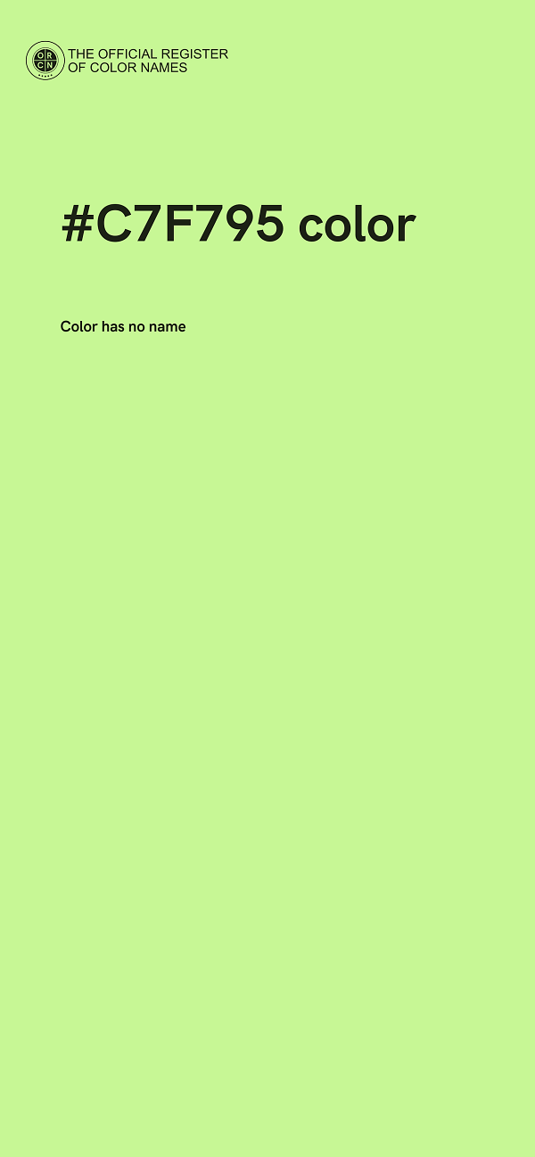 #C7F795 color image