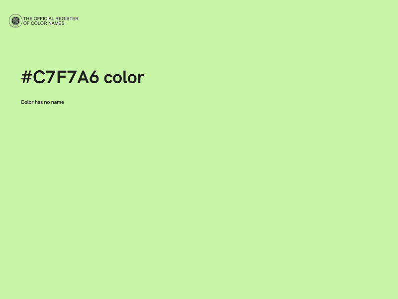 #C7F7A6 color image
