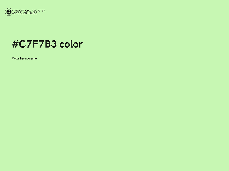 #C7F7B3 color image