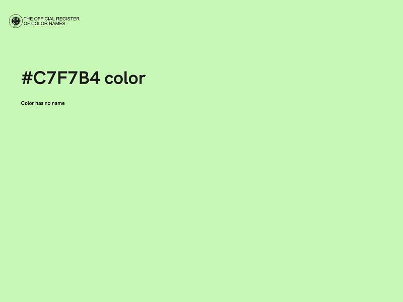 #C7F7B4 color image