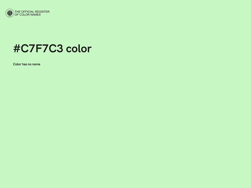 #C7F7C3 color image