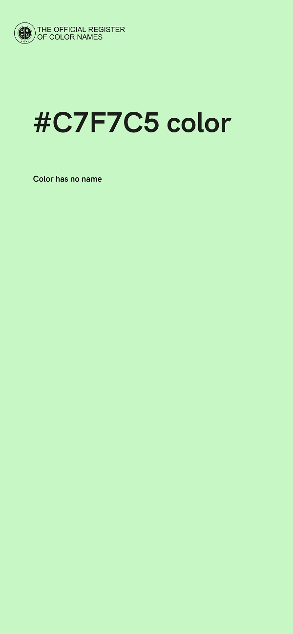 #C7F7C5 color image