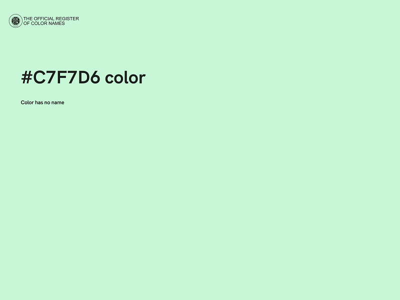 #C7F7D6 color image