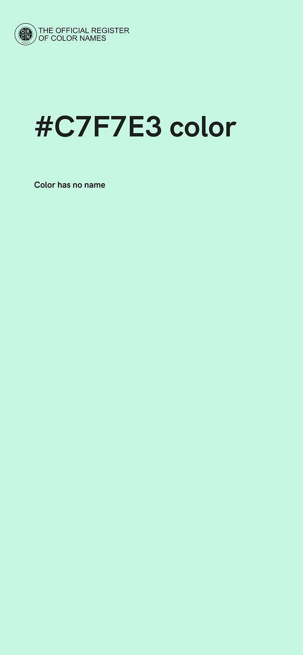 #C7F7E3 color image