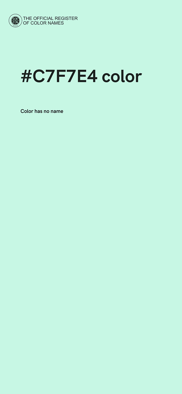 #C7F7E4 color image