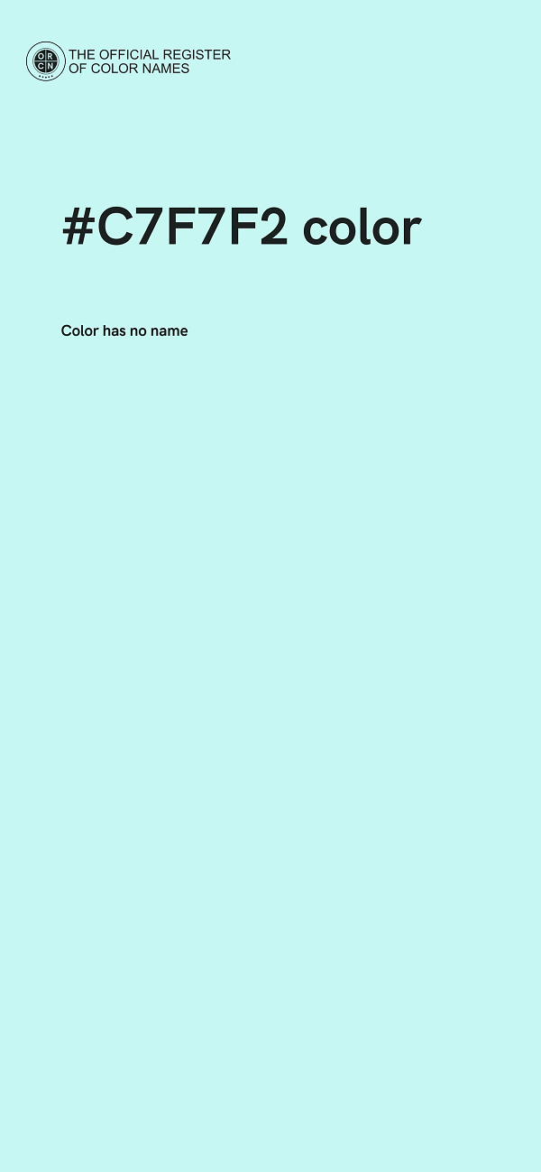#C7F7F2 color image