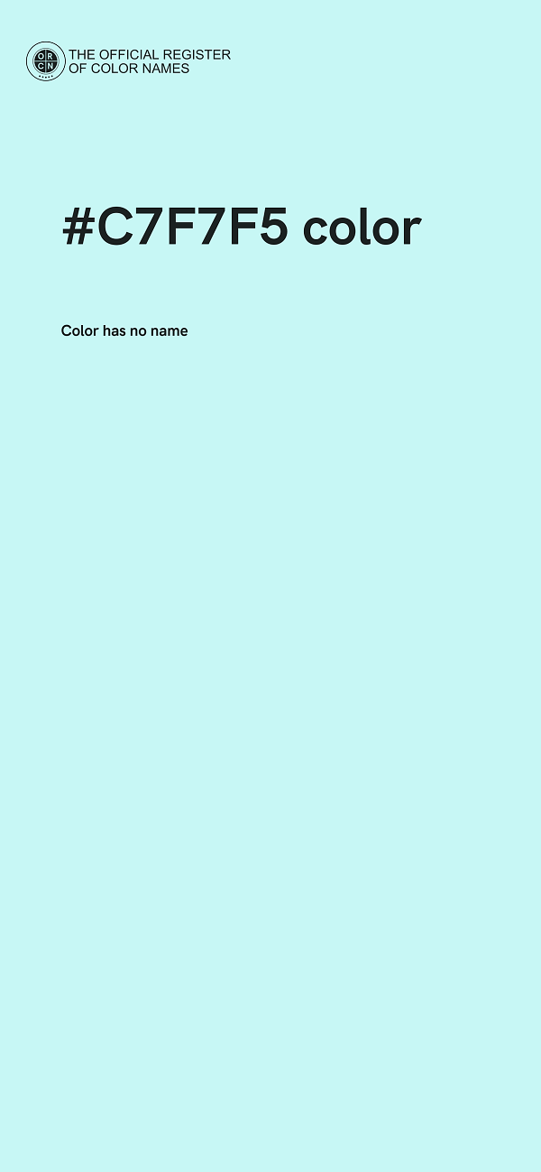 #C7F7F5 color image