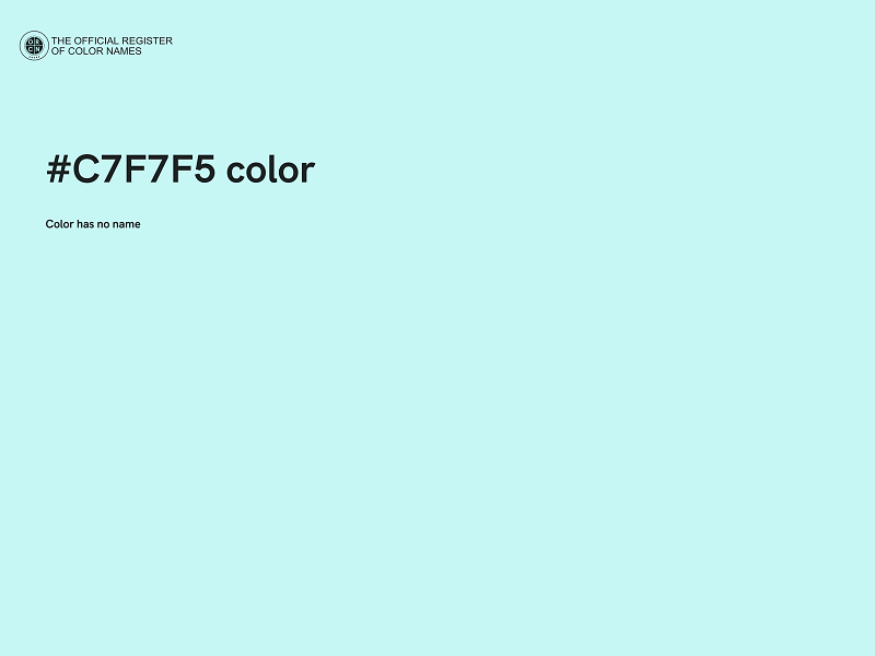 #C7F7F5 color image
