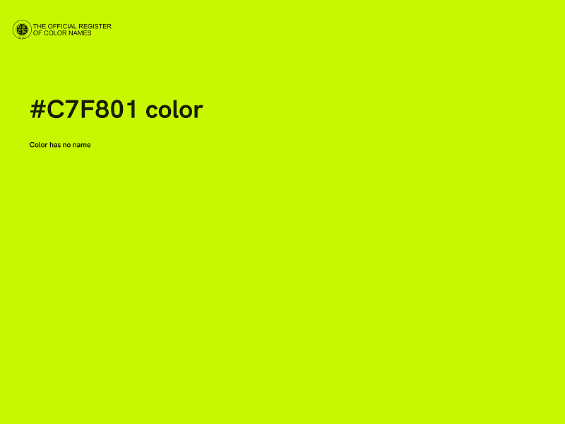 #C7F801 color image