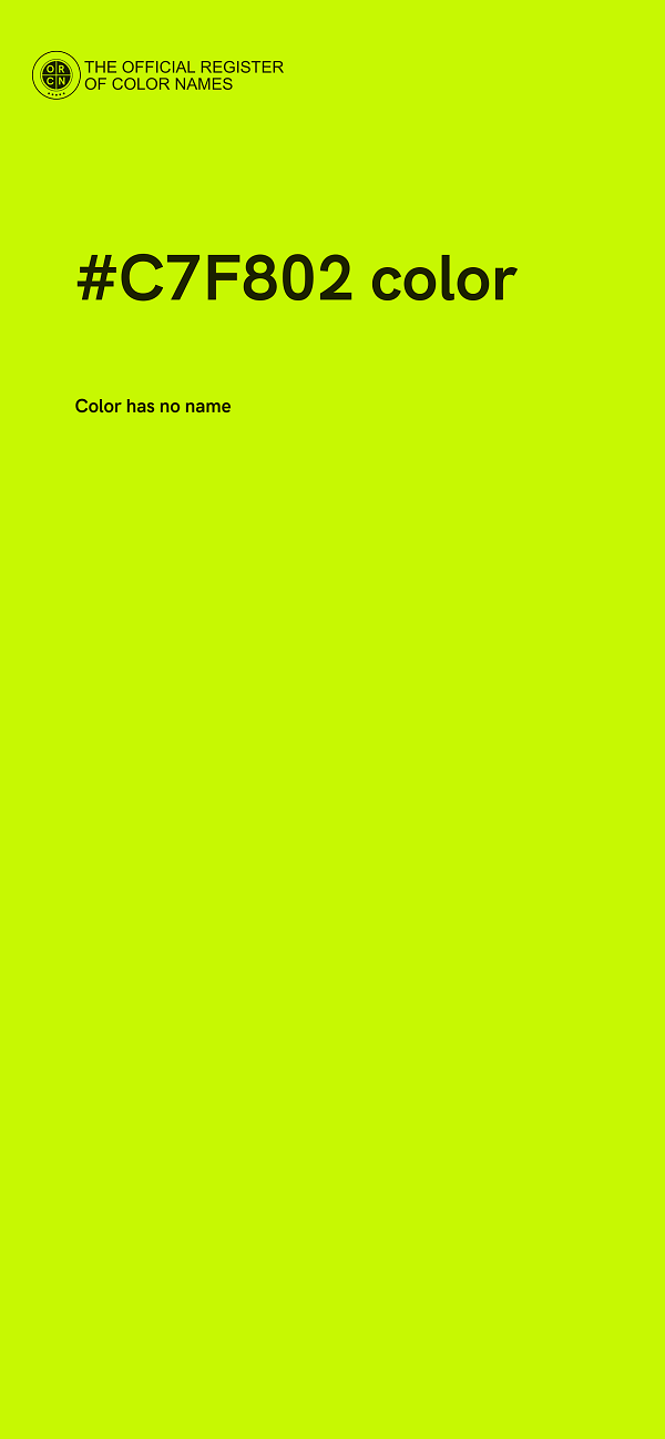 #C7F802 color image