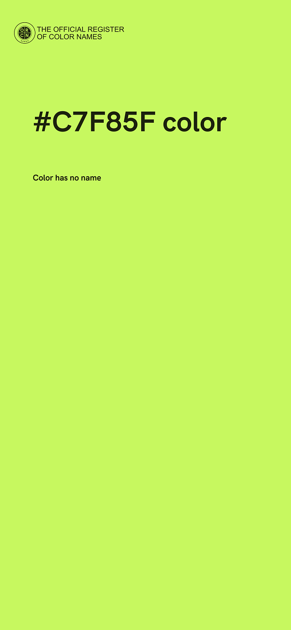 #C7F85F color image