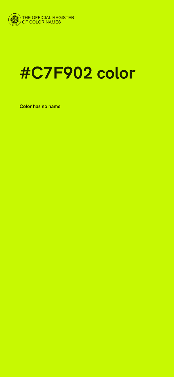 #C7F902 color image