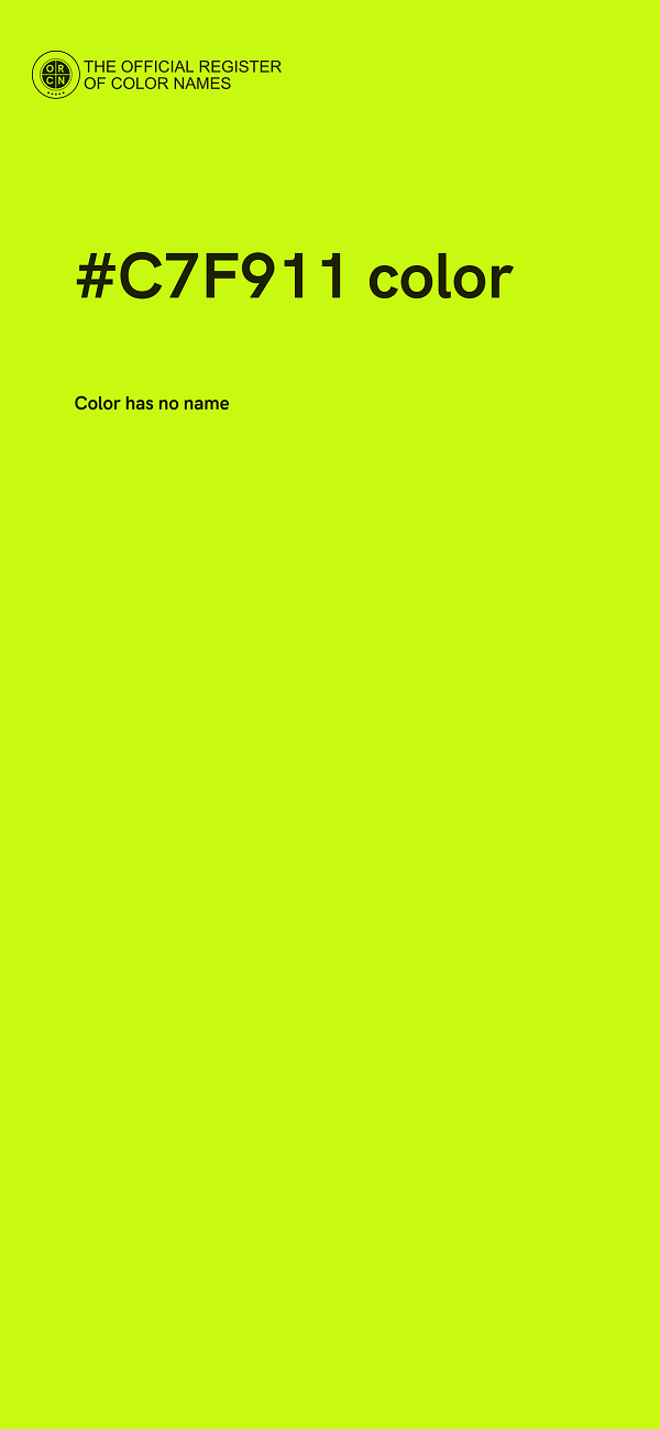 #C7F911 color image