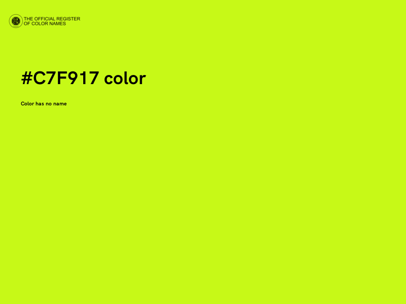 #C7F917 color image